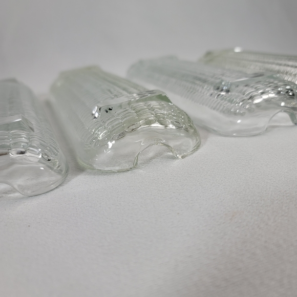(4) Vintage Pressed Glass Corn On The Cob Holders - Picture 5 of 12
